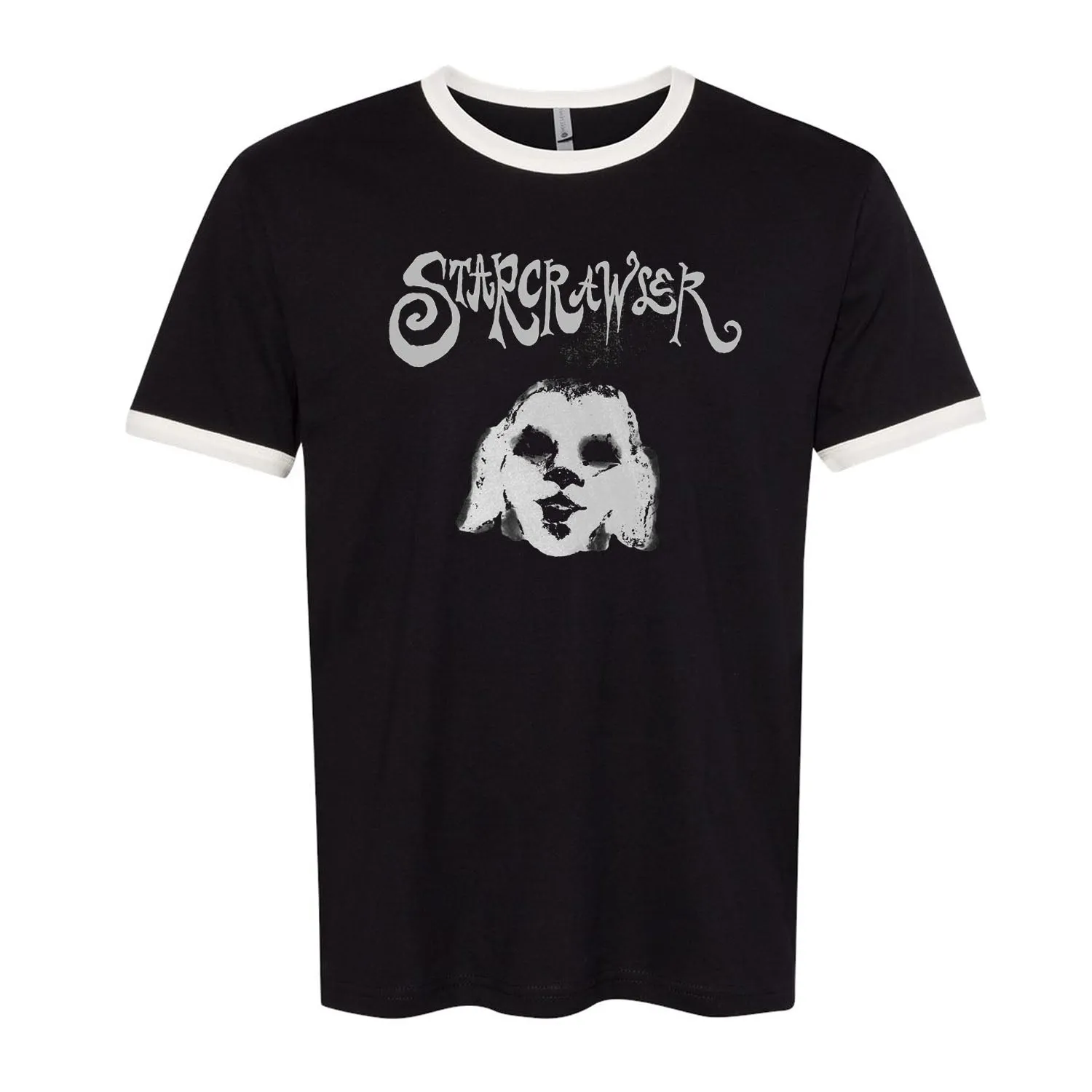 Spooky Lamb Black Ringer Tee