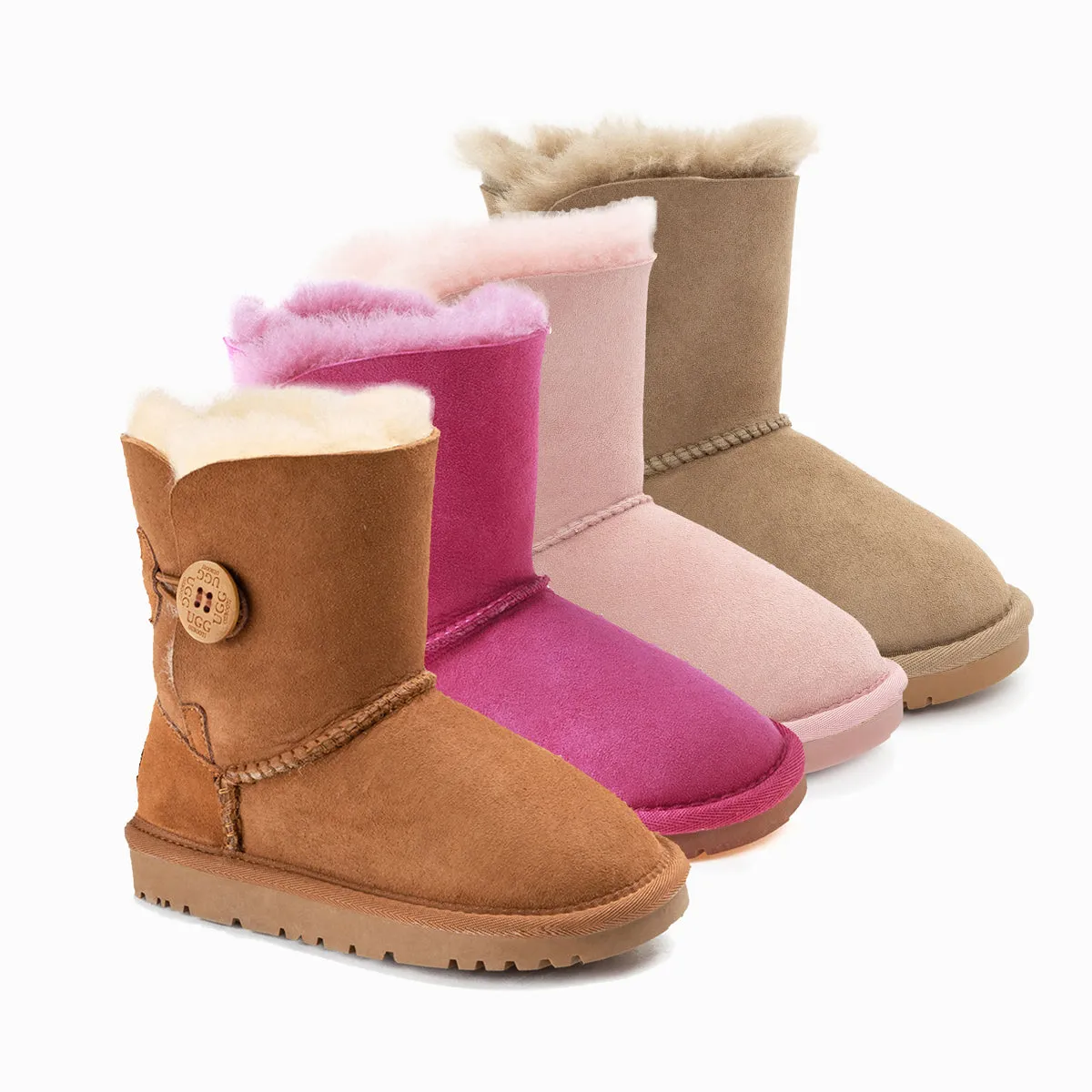 Ugg Kids Ugg Button Boots (Water Resistant)