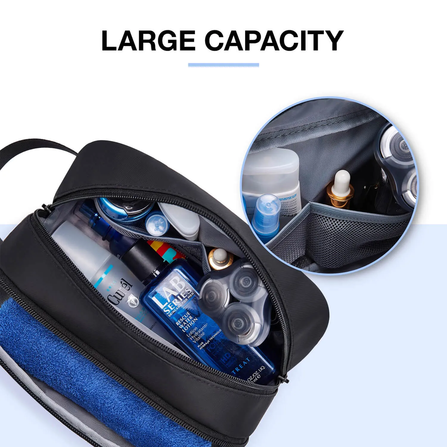 Water-resistant Dopp Kit for Travel