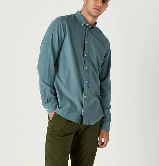 Wax London Bampton Shirt – Stormy Sea Cord