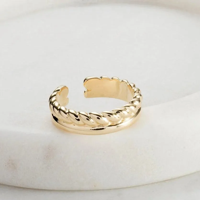 Zafino Rope Ring - Yellow Gold